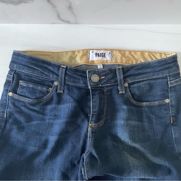 Paige Denim Skyline Ankle Peg Jeans- Dark Wash- Size 26 Waist - Picture 7 of 12
